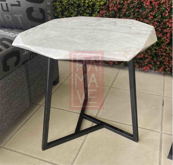 Mesa Lateral Y de Cuadrado - Cubierta Corte Diamante