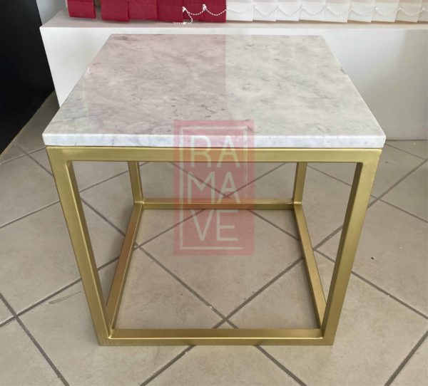Mesa Lateral Cubo de Cuadrado - Cubierta Cuadrada